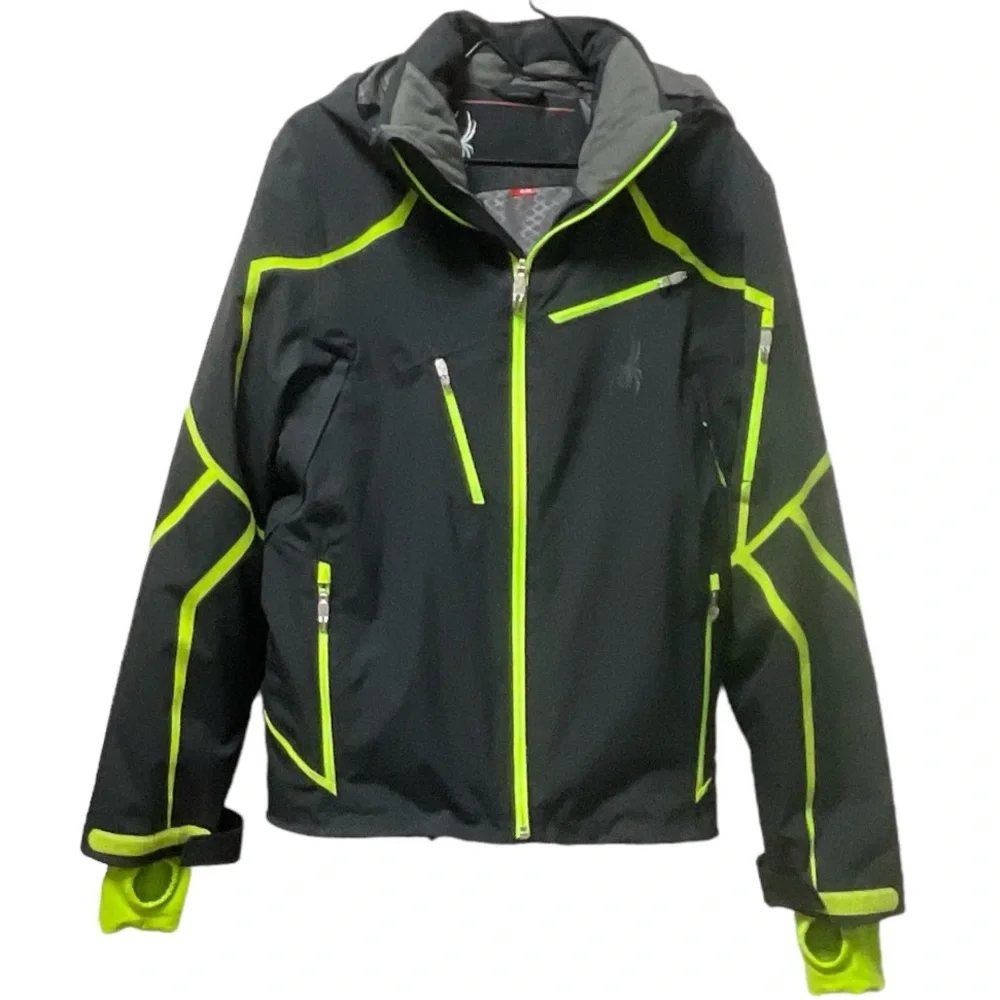 🕷️Spyder XTL Warm Thinsulate Insulation Multi Pocket Hooded Zipper Jacket! - Picture 7 of 11